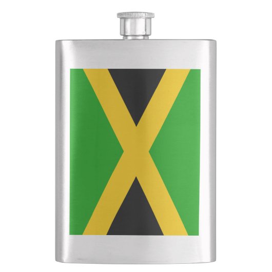Vlag van Jamaica Heupfles (Voorkant)