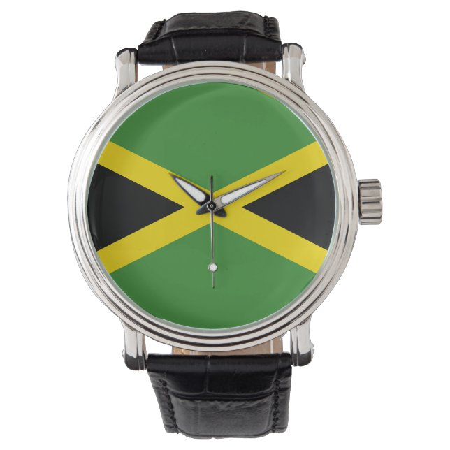 Vlag van Jamaica Horloge (Voorkant)