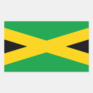 Vlag van Jamaica - Jamaicaanse vlag Rechthoekige Sticker