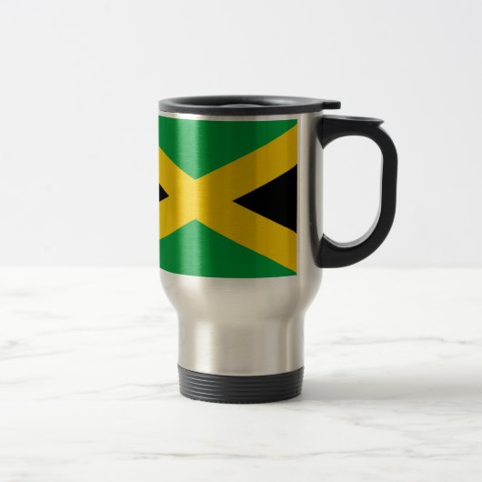 Vlag van Jamaica - Jamaicaanse vlag Reisbeker (Rechts)