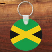 Vlag van Jamaica - Jamaicaanse vlag Sleutelhanger (Voorkant)