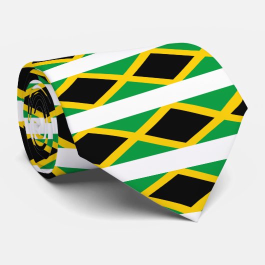 Vlag van Jamaica - Jamaicaanse vlag Stropdas (Opgerold)