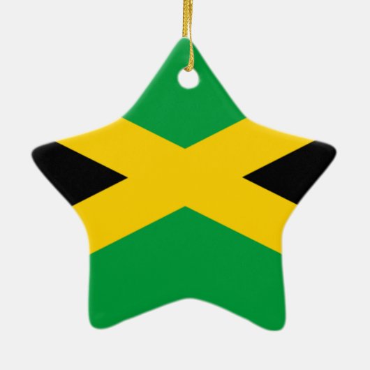 Vlag van Jamaica Keramisch Ornament (Achterkant)