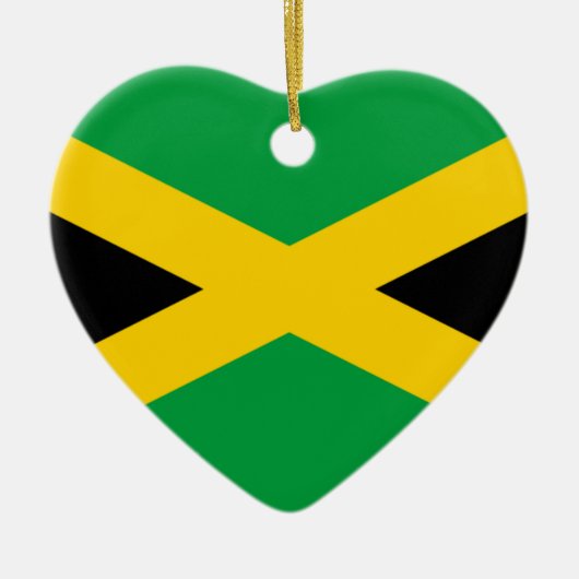 Vlag van Jamaica Keramisch Ornament (Voorkant)