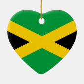 Vlag van Jamaica Keramisch Ornament (Achterkant)