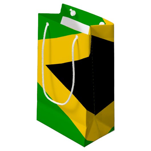 Vlag van Jamaica Klein Cadeauzakje (Voorkant Gekanteld)