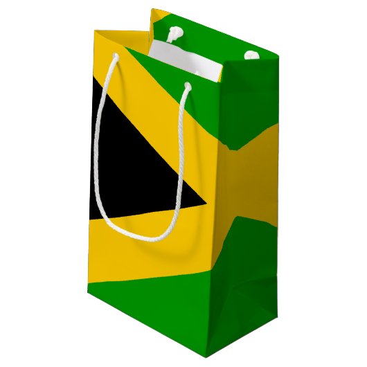 Vlag van Jamaica Klein Cadeauzakje (Achterkant Gekanteld)