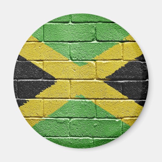 Vlag van Jamaica Magneet (Voorkant)