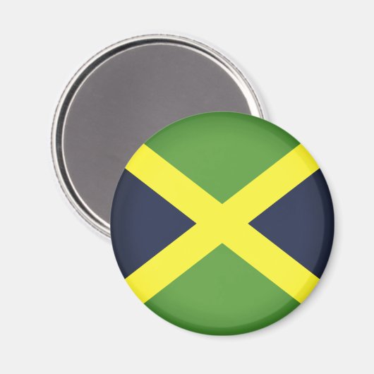 Vlag van Jamaica Magneet (Voorkant / Achterkant)