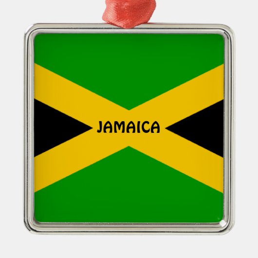 Vlag van Jamaica Metalen Ornament (Voorkant)