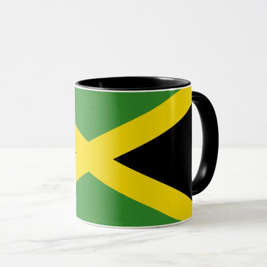 Vlag van Jamaica Mok (Voorkant rechts)