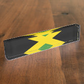Vlag van Jamaica Naambordje (Zijkant)