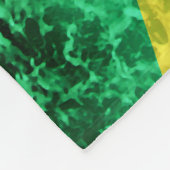 Vlag van Jamaica - Ocean Waves Fleece Deken (Hoek)