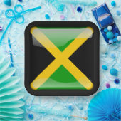 Vlag_van_Jamaica Papieren Bordje (Feest)