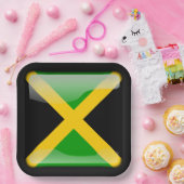 Vlag_van_Jamaica Papieren Bordje (Feest)