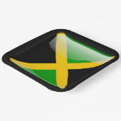Vlag_van_Jamaica Papieren Bordje (Gebogen)