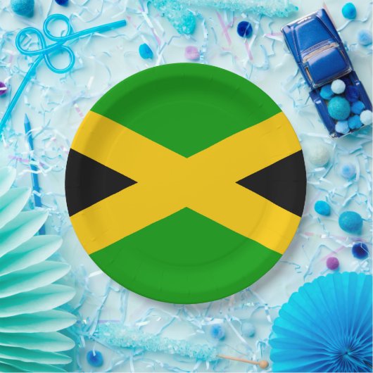 Vlag van Jamaica Papieren Bordje (Feest)