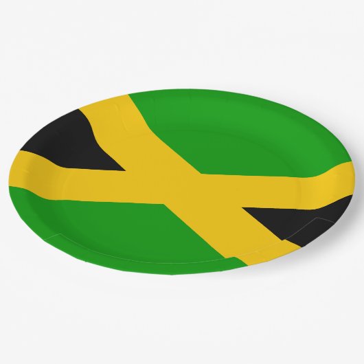 Vlag van Jamaica Papieren Bordje (Gekanteld)