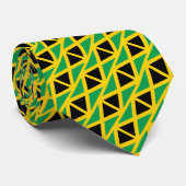 Vlag van Jamaica Pattern Stropdas (Opgerold)