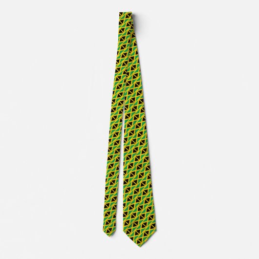 Vlag van Jamaica Pattern Stropdas (Achterkant)