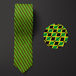 Vlag van Jamaica Pattern Stropdas