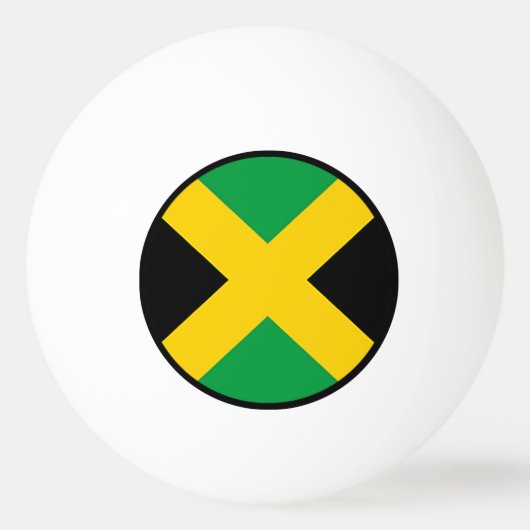 Vlag van Jamaica Pingpongbal (Voorkant)