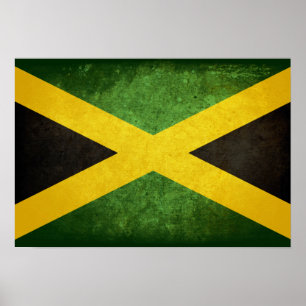 Vlag van Jamaica Poster