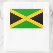 Vlag van Jamaica Rechthoekige Sticker (Tas)