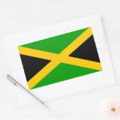 Vlag van Jamaica Rechthoekige Sticker (Envelop)