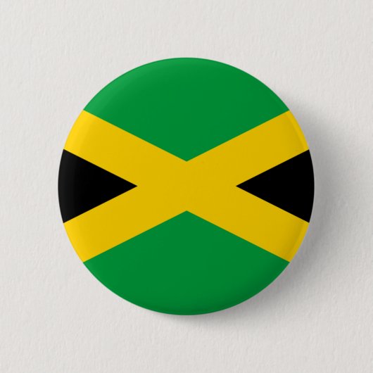 Vlag van Jamaica Ronde Button 5,7 Cm (Voorkant)