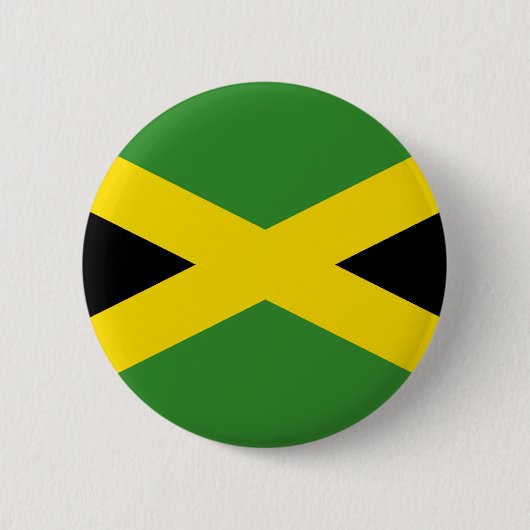 Vlag van Jamaica Ronde Button 5,7 Cm (Voorkant)