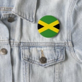 Vlag van Jamaica Ronde Button 5,7 Cm (In situ)