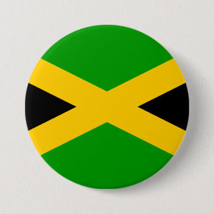 Vlag van Jamaica Ronde Button 7,6 Cm