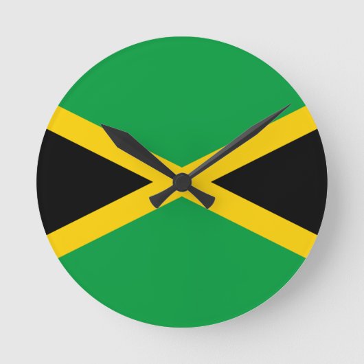 Vlag van Jamaica Ronde Klok (Voorkant)