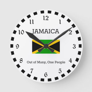Vlag van Jamaica Ronde Klok