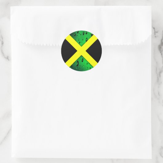 Vlag van Jamaica Ronde Sticker (Tas)