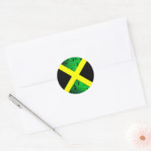 Vlag van Jamaica Ronde Sticker (Envelop)