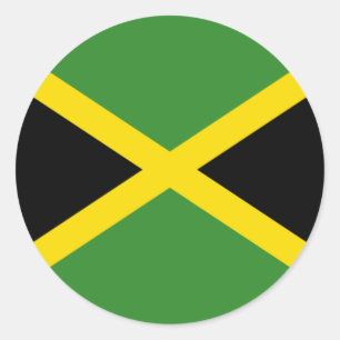 Vlag van Jamaica Ronde Sticker