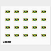 Vlag van Jamaica Ronde Sticker (Vel)