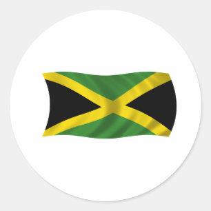 Vlag van Jamaica Ronde Sticker