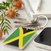 Vlag van Jamaica Sleutelhanger (Voorkant Rechts)