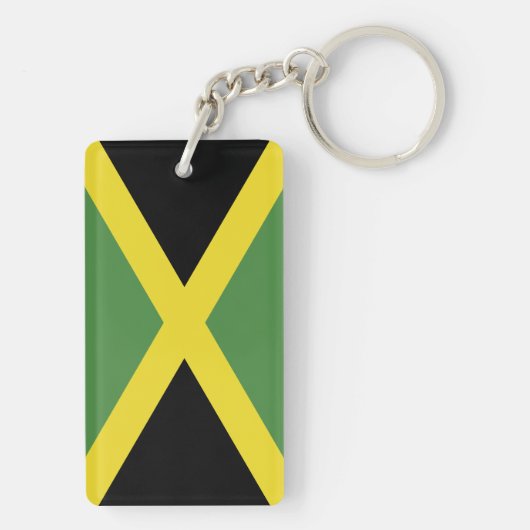Vlag van Jamaica Sleutelhanger (achterkant)