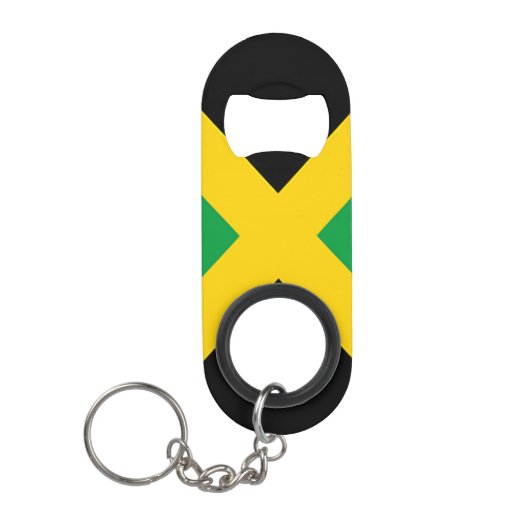 Vlag van Jamaica Sleutelhanger Flessenopener (Voorkant)