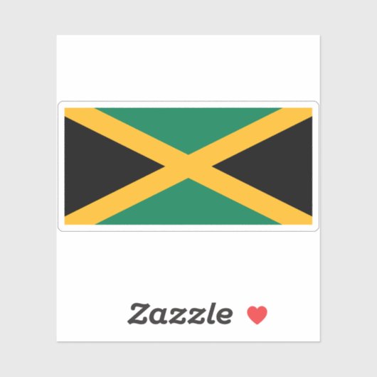 Vlag van Jamaica Sticker (Vel)