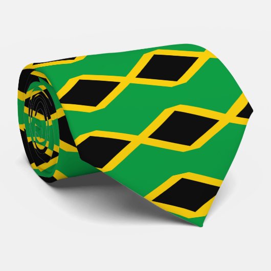 Vlag van Jamaica Stropdas (Opgerold)