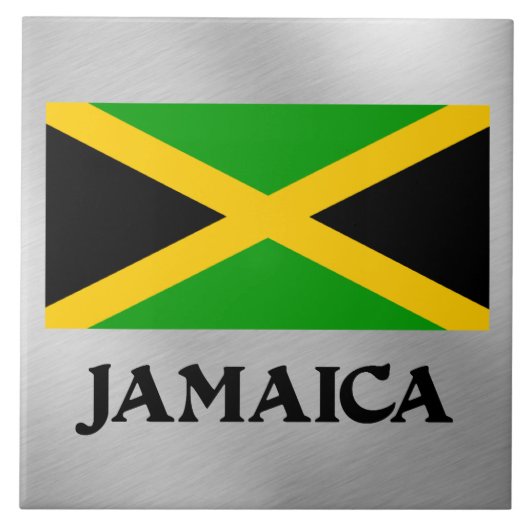 Vlag van Jamaica Tegeltje (Voorkant)