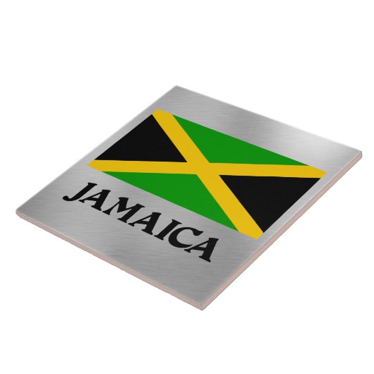 Vlag van Jamaica Tegeltje (Zijkant)