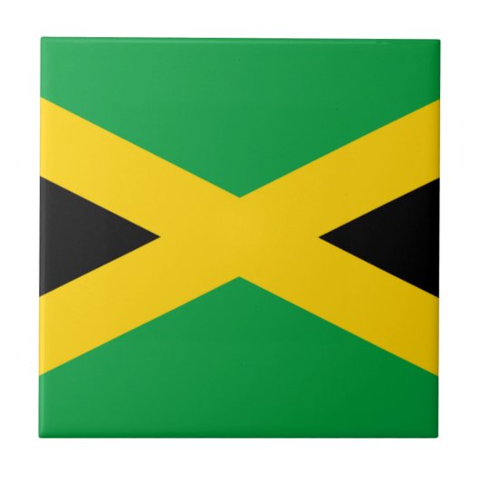 Vlag van Jamaica Tegeltje (Voorkant)