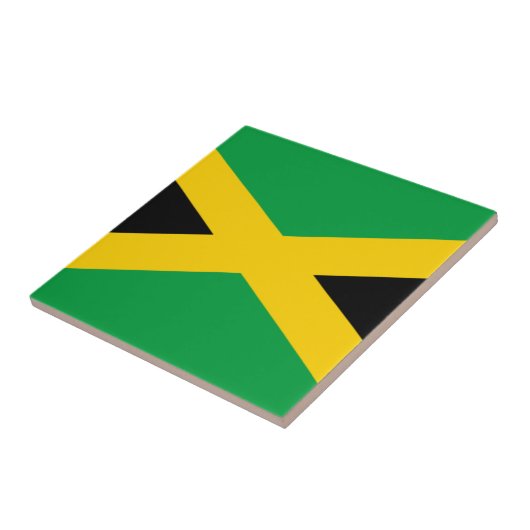 Vlag van Jamaica Tegeltje (Zijkant)