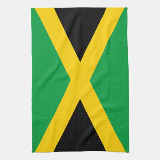 Vlag van Jamaica Theedoek (Verticaal)